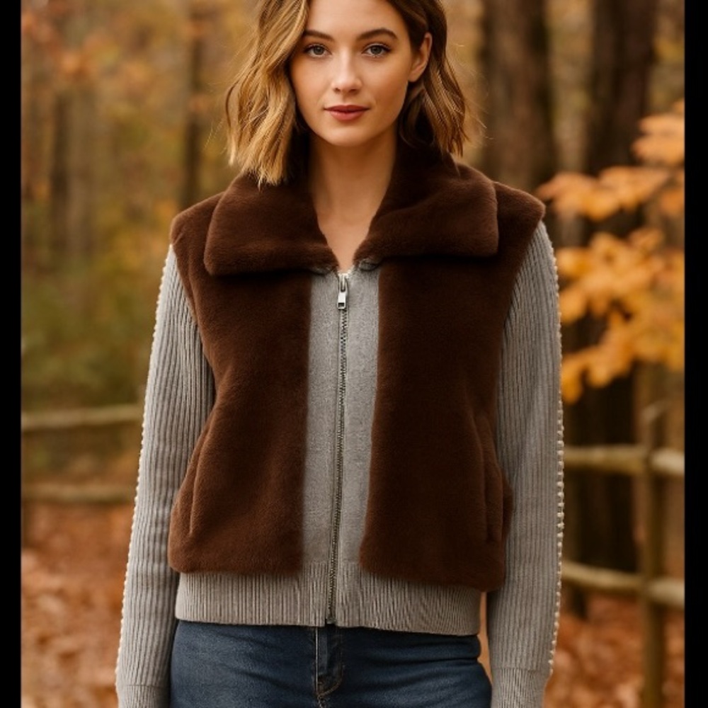 Lisa Todd Chocolate and Heather Teddy Jacket